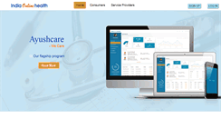 Desktop Screenshot of indiaonlinehealth.com