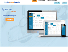 Tablet Screenshot of indiaonlinehealth.com